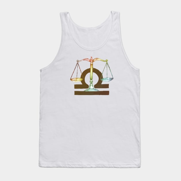 Libra Zodiac Design Astrology ,Libra Horoscope Symbols Tank Top by Utopia Shop